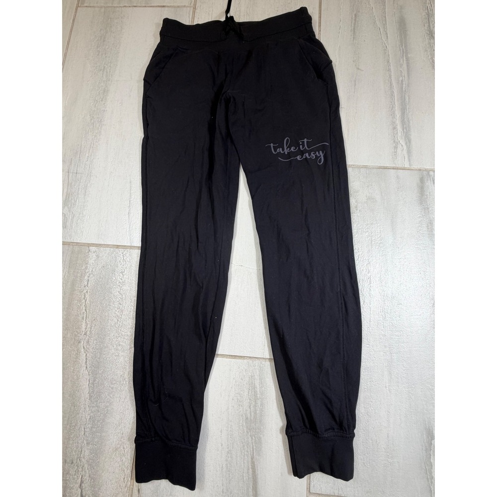 Lululemon Black Take It Easy Beau Collective Park City Graphic Joggers 6